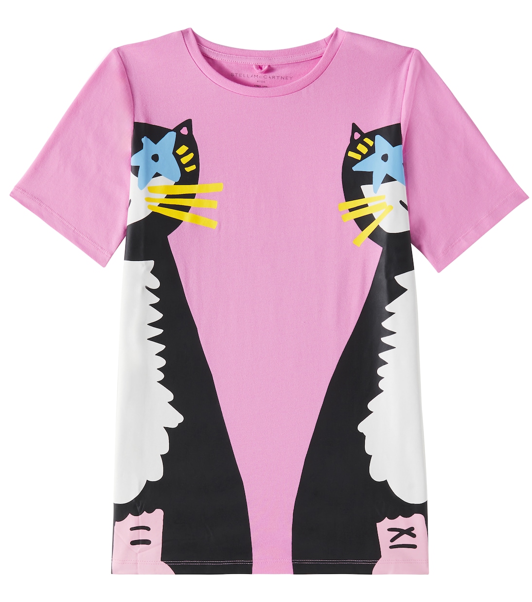 

Платье из хлопкового джерси Stella McCartney Kids, розовый