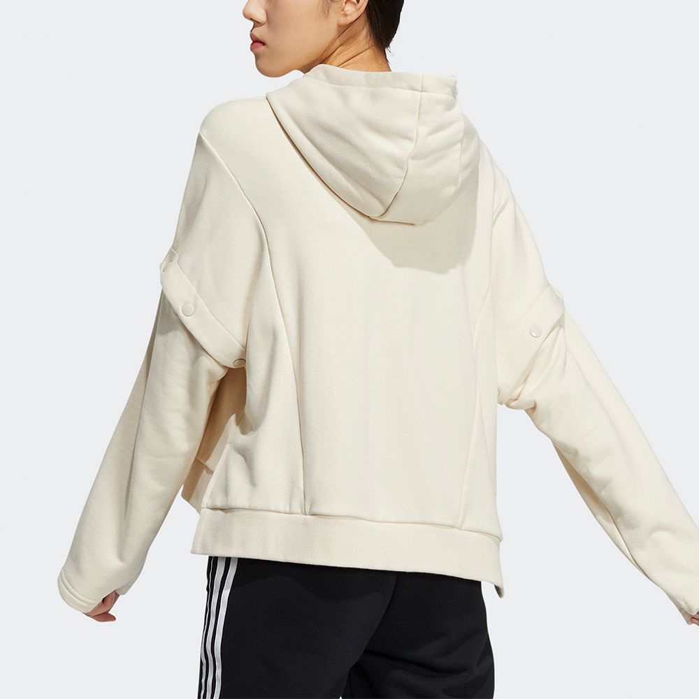 Современная толстовка с капюшоном женская Ecru Adidas Originals — фото 3