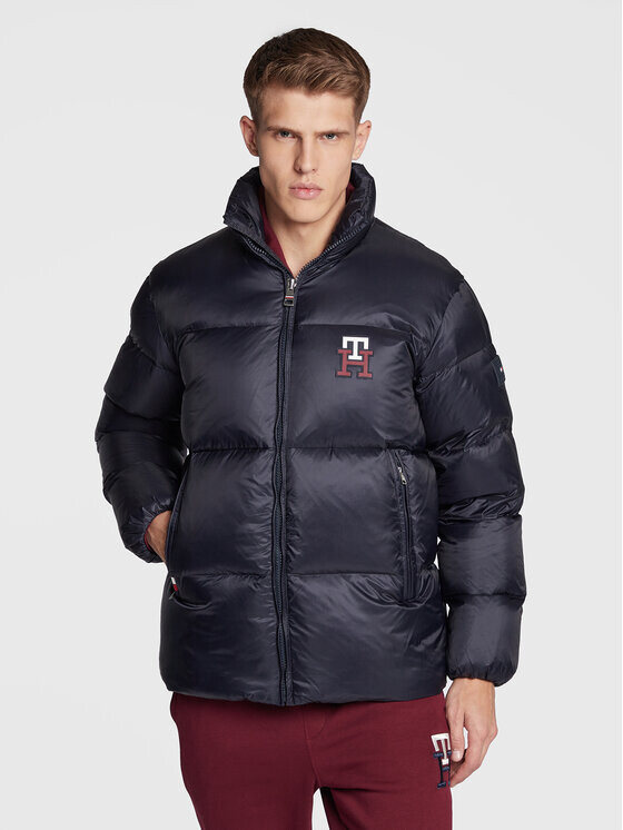 

Пуховик стандартного кроя Tommy Hilfiger, синий