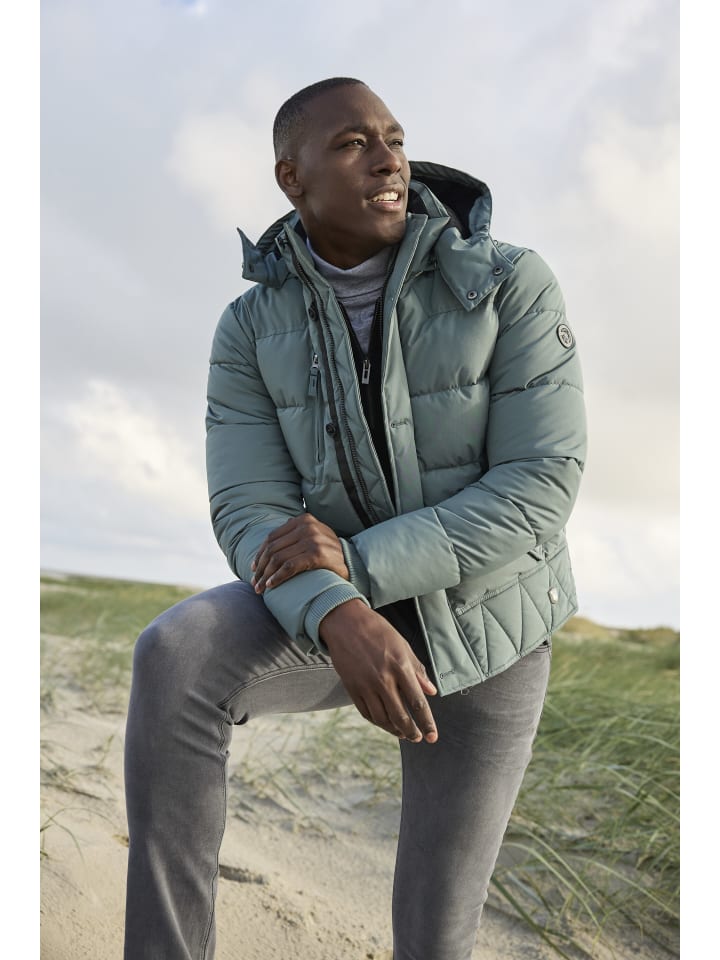 

Рубашка с высоким воротом темно-серого цвета в крапинку Bruno Banani