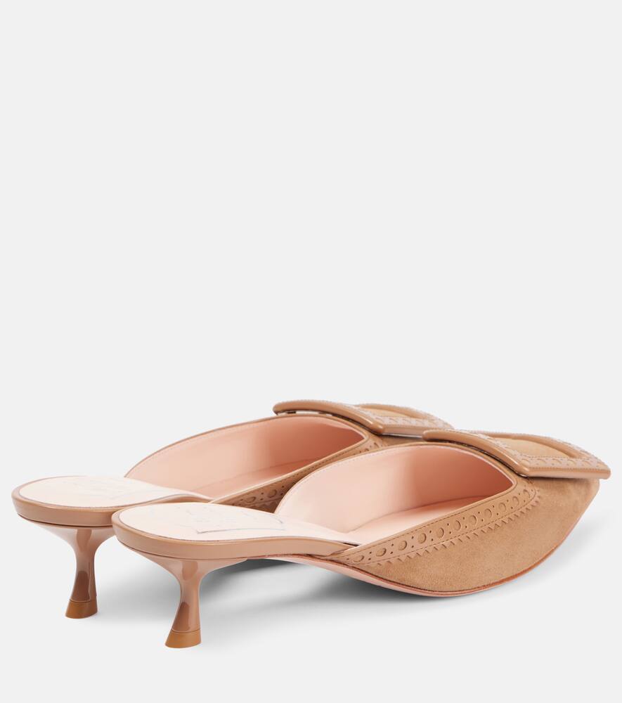 Viv' in the City 45 замшевые мюли Roger Vivier, S812 (Tabacco Chiaro) — фото 2