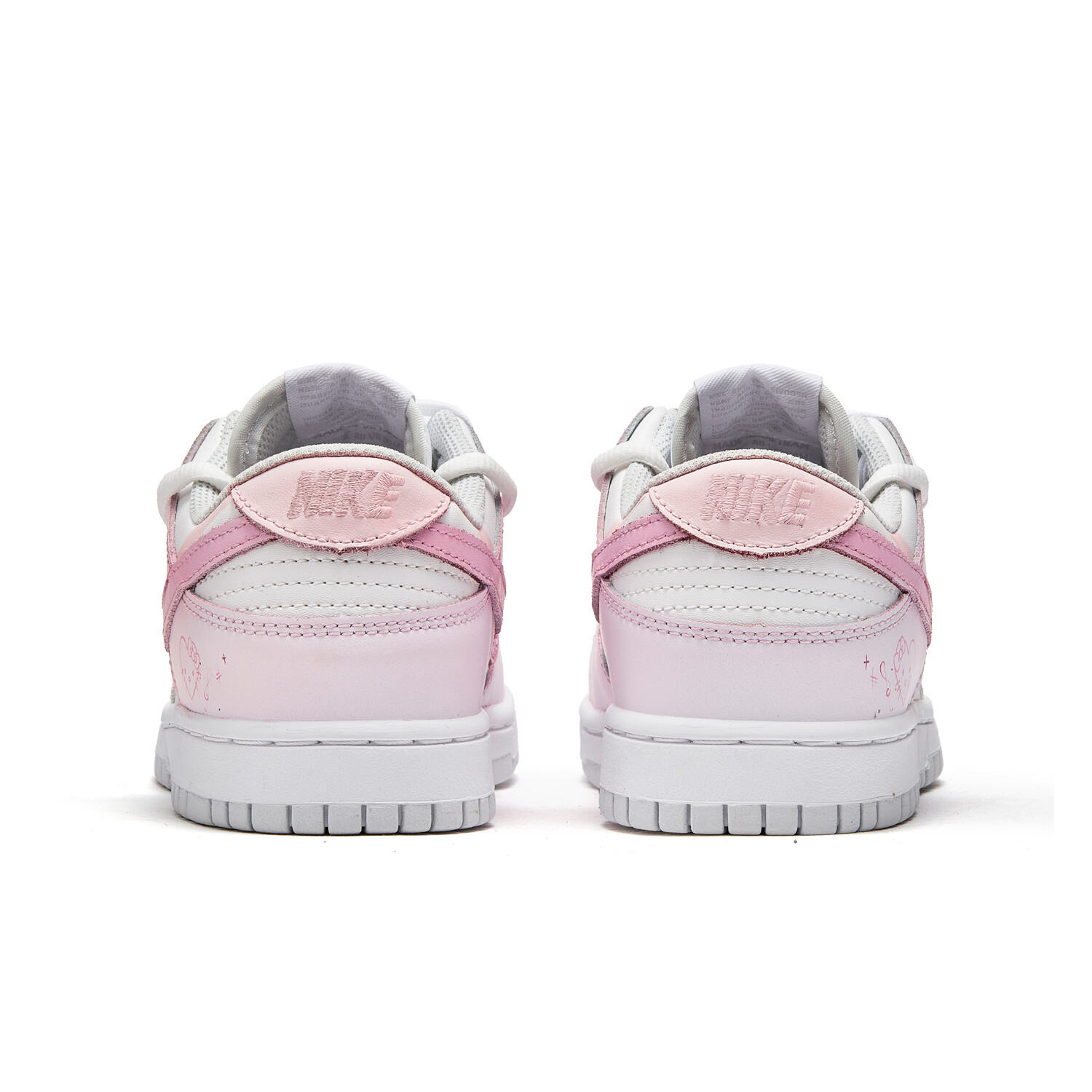 

Кроссовки Nike Dunk Skateboarding Shoes Unisex Low-top Pink/white, розовый