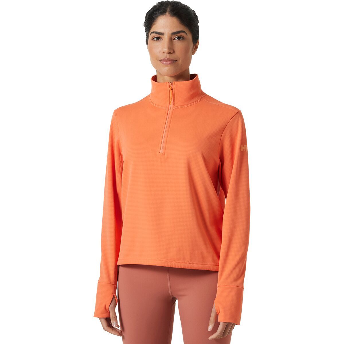 

Версалайт утепленный флисовый пуловер с кулиской Helly Hansen, цвет bonfire
