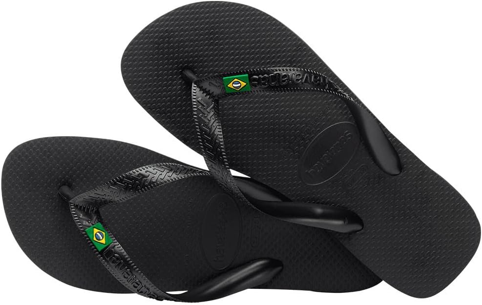 Шлепанцы Havaianas для взрослых, унисекс, с ремешком между пальцами, черный — фото 4