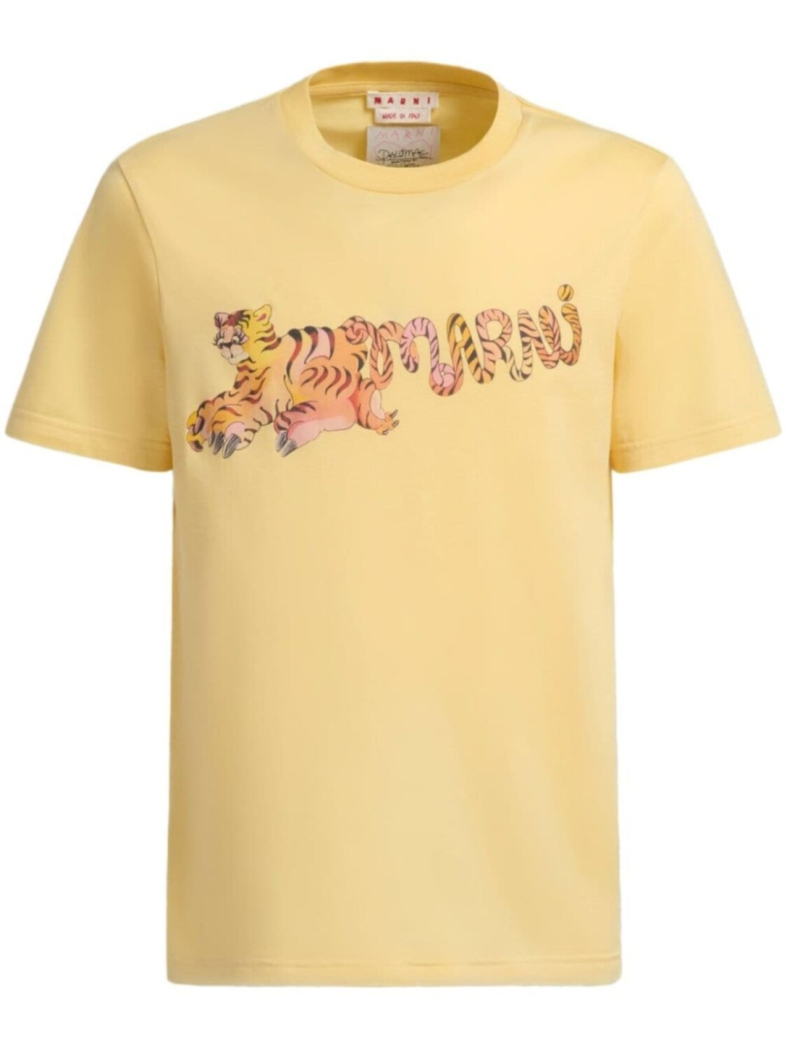 

Marni футболка из хлопка с логотипом, желтый
