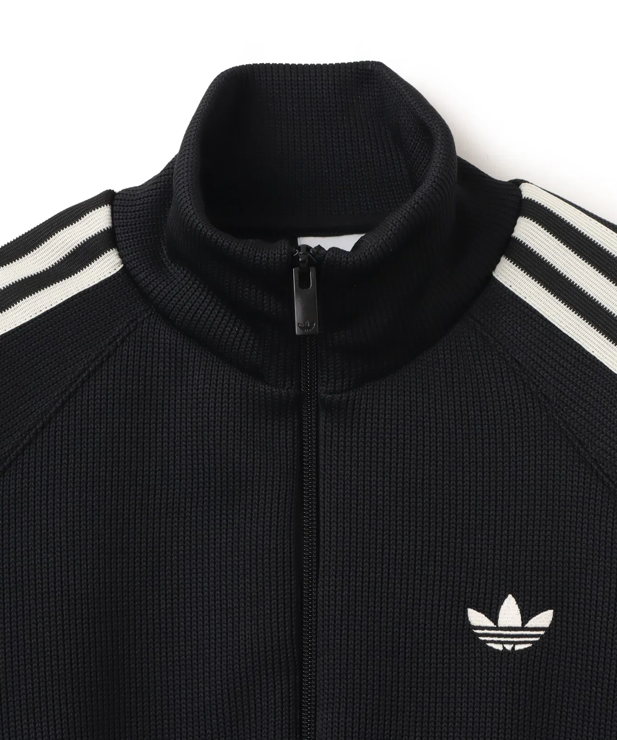 Толстовка трикотажная adidas Knit Balloon Track Top, черная — фото 3