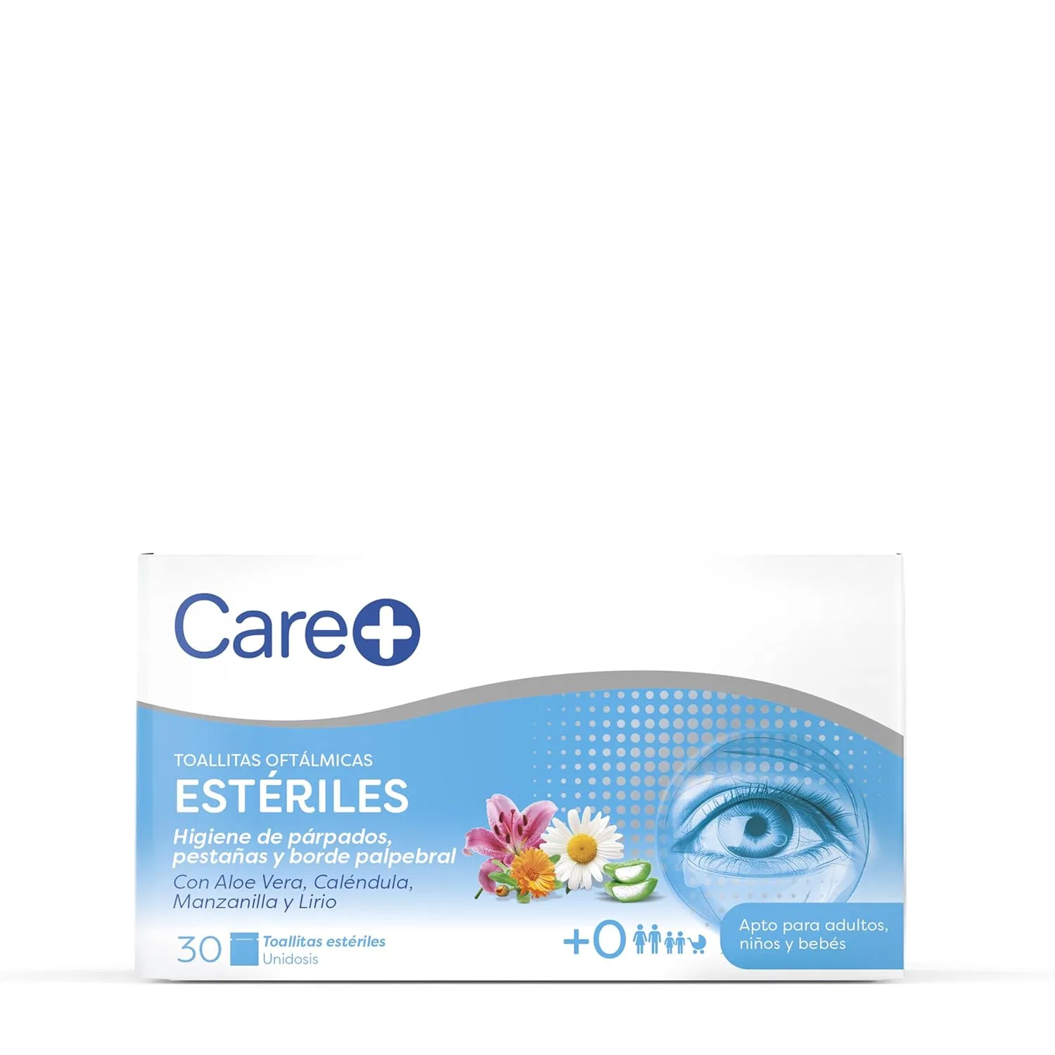 Офтальмологические салфетки Care+ для ежедневной гигиены век Care — фото 2
