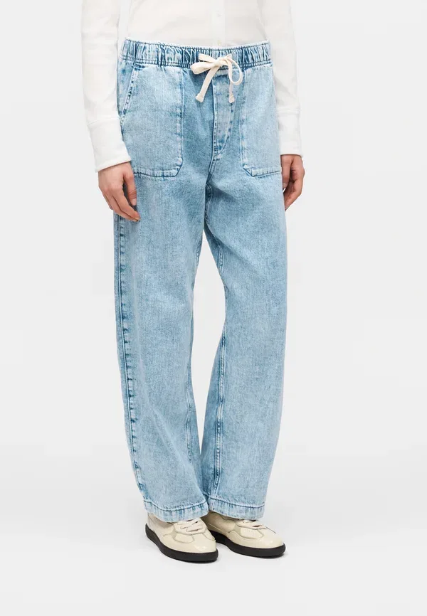 Джинсы свободные Easy barrel van ness loose jeans Gap, светлый индиго
