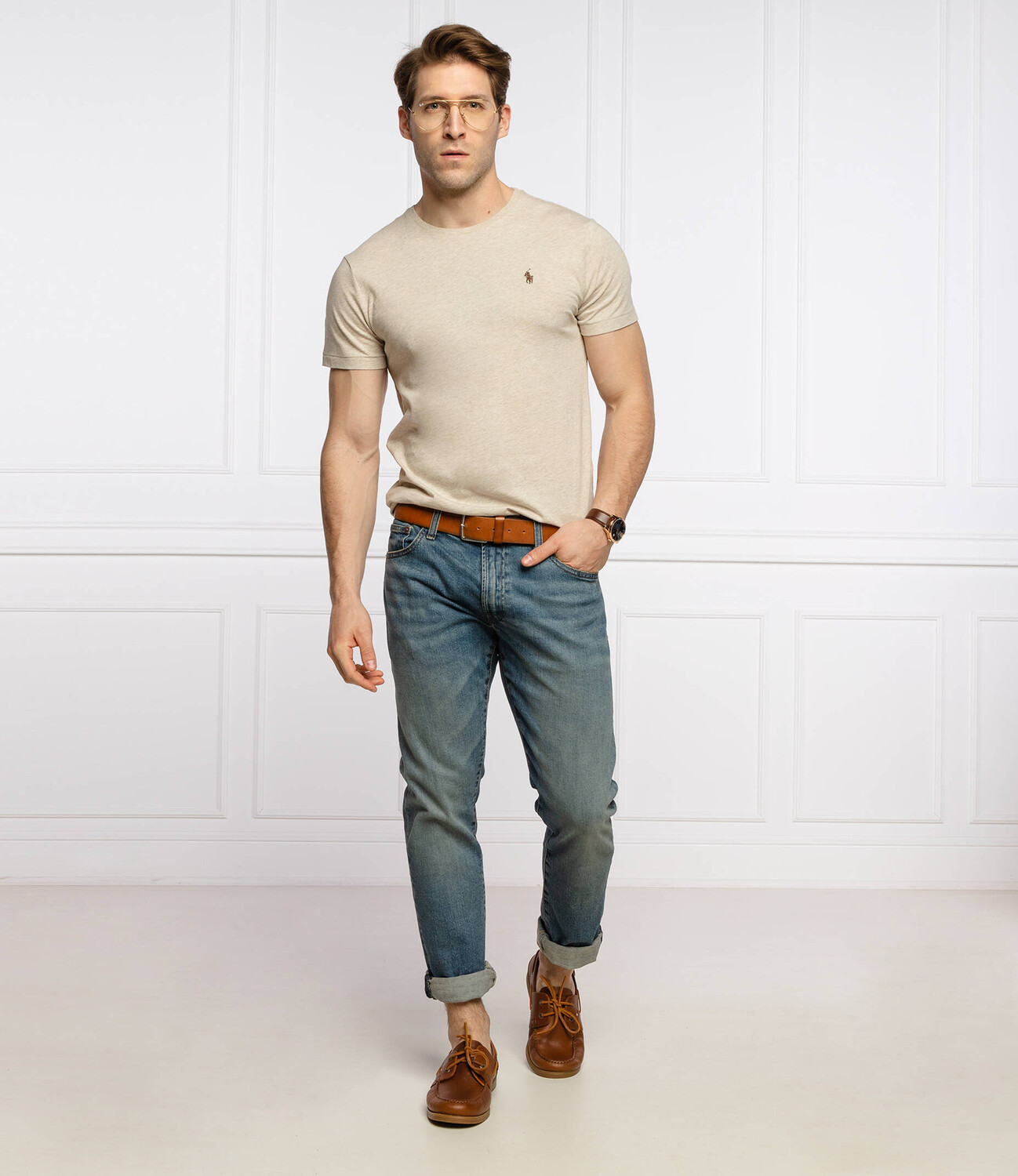 Джинсы POLO RALPH LAUREN slim fit, синий — фото 2
