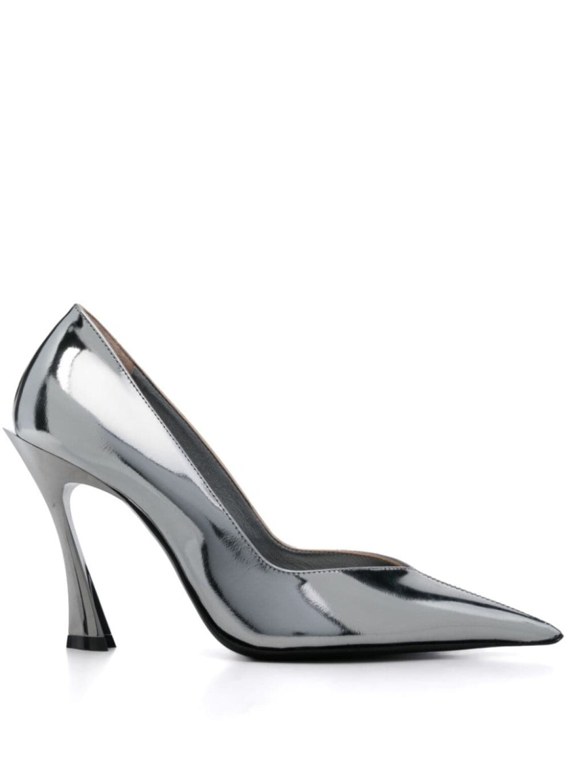 Mugler туфли Classic Fang 95, серебряный