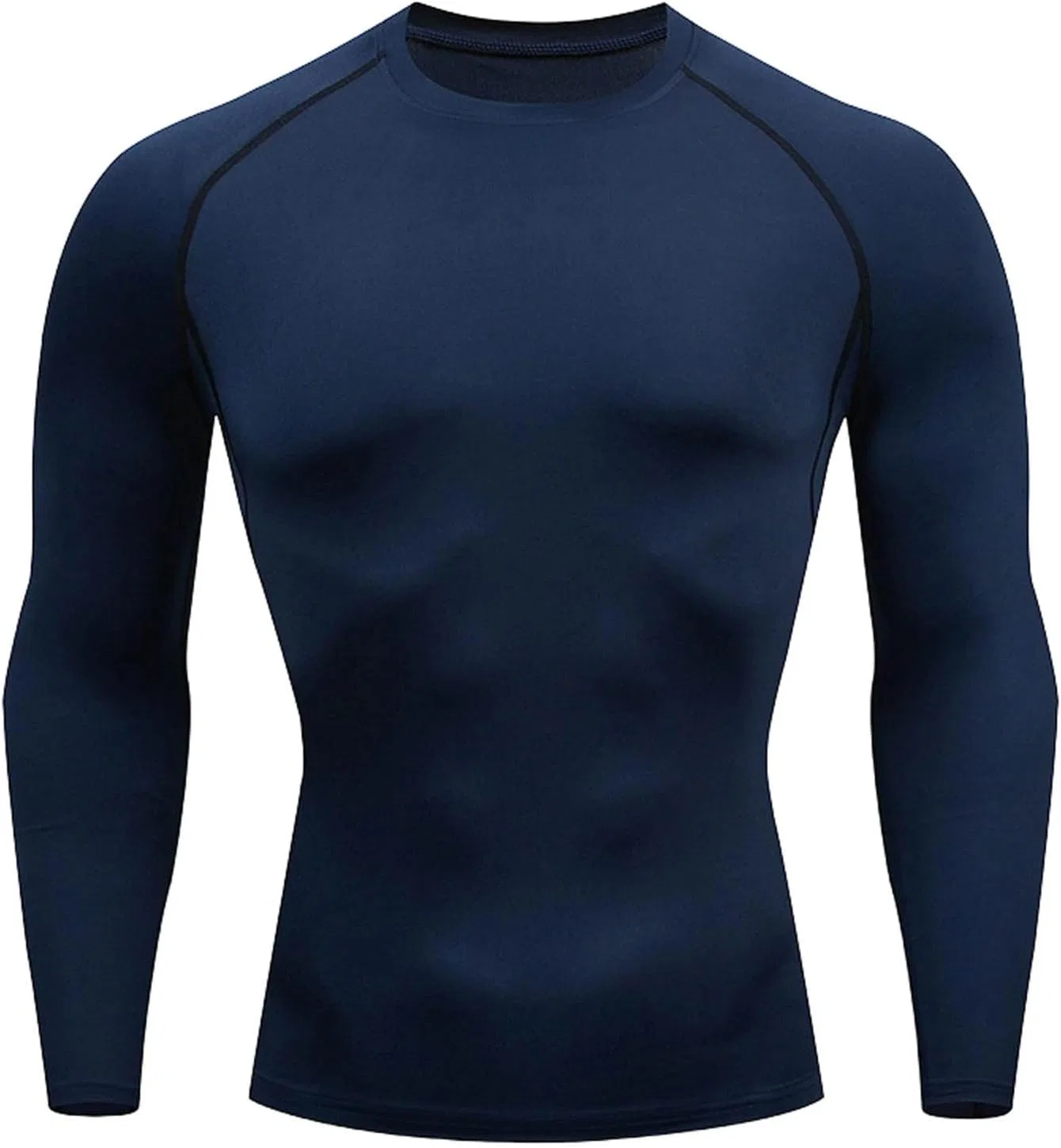 Мужская компрессионная футболка с длинным рукавом, Athletic Workout, Navy