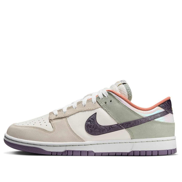 

Кроссовки dunk low Nike, бежевый
