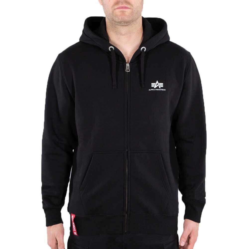 

Толстовка Alpha Industries Basic SL Full Zip, черный