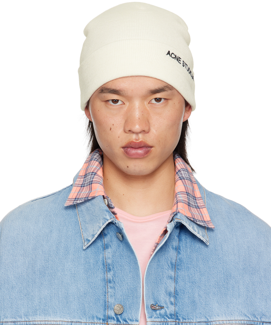 

Шапка-бини с вышитым логотипом Off-White Acne Studios