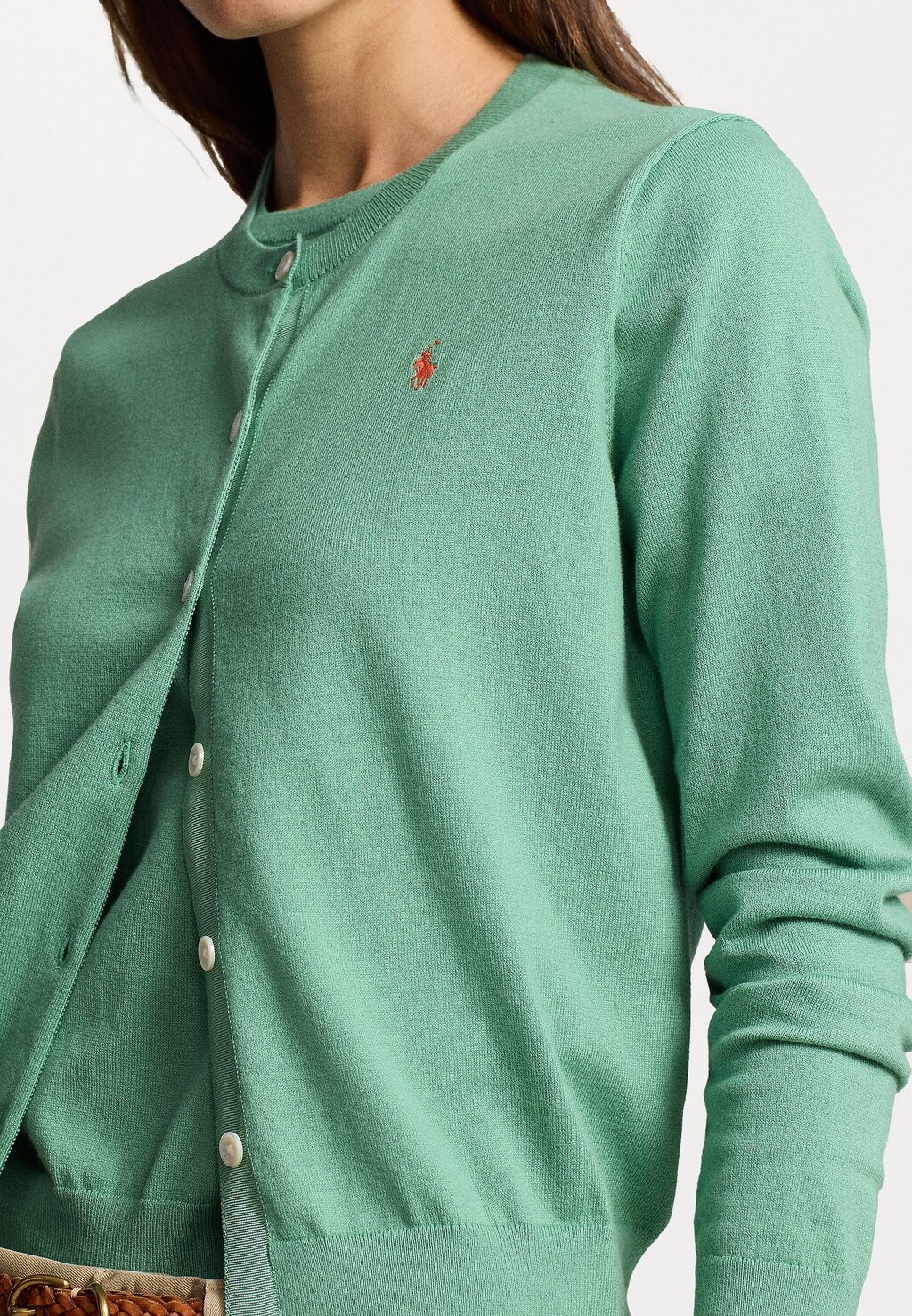 

Кардиган COTTON BLEND CARDIGAN Ralph Lauren, светло-зеленый