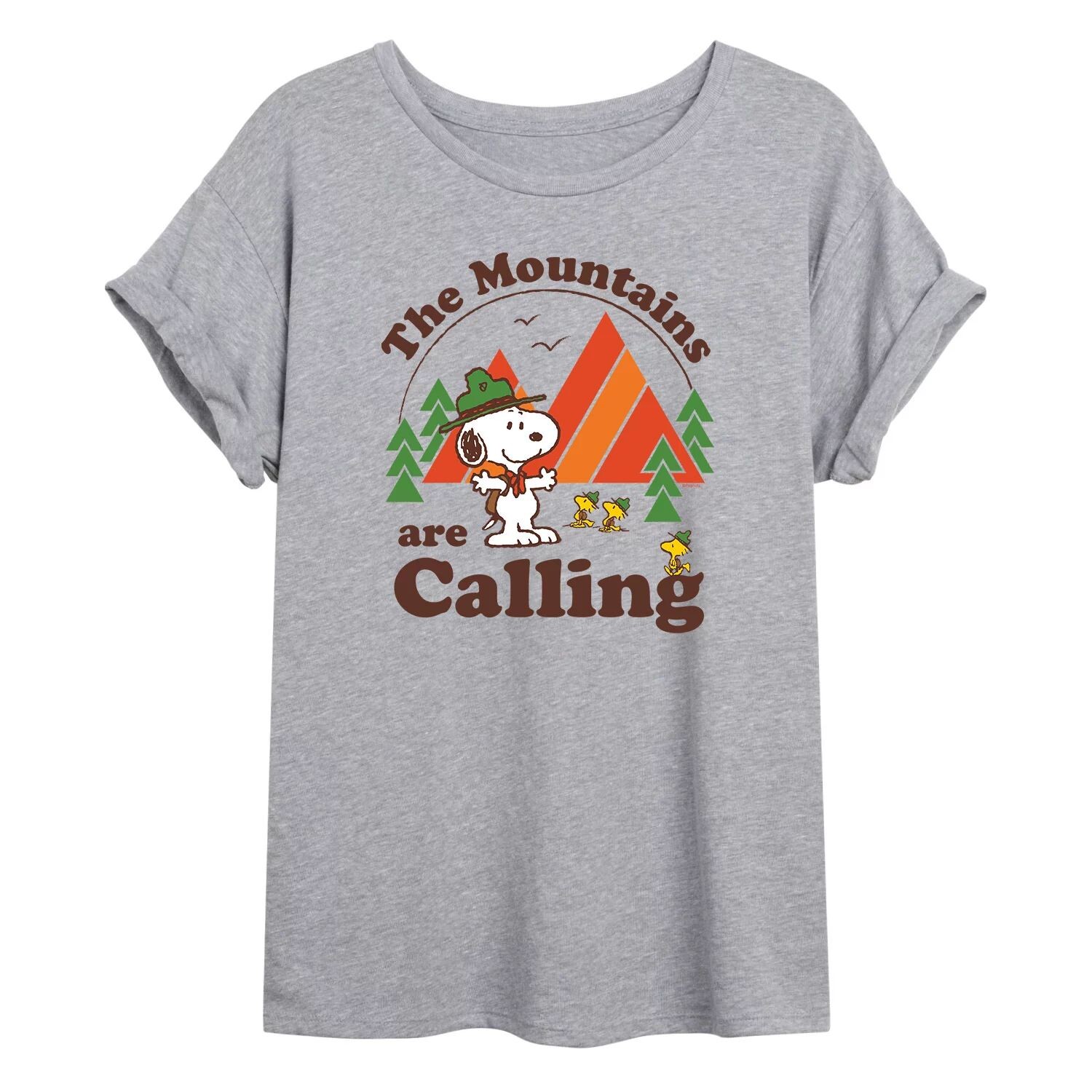 

Детская футболка большого размера с рисунком Peanuts Mountains Licensed Character