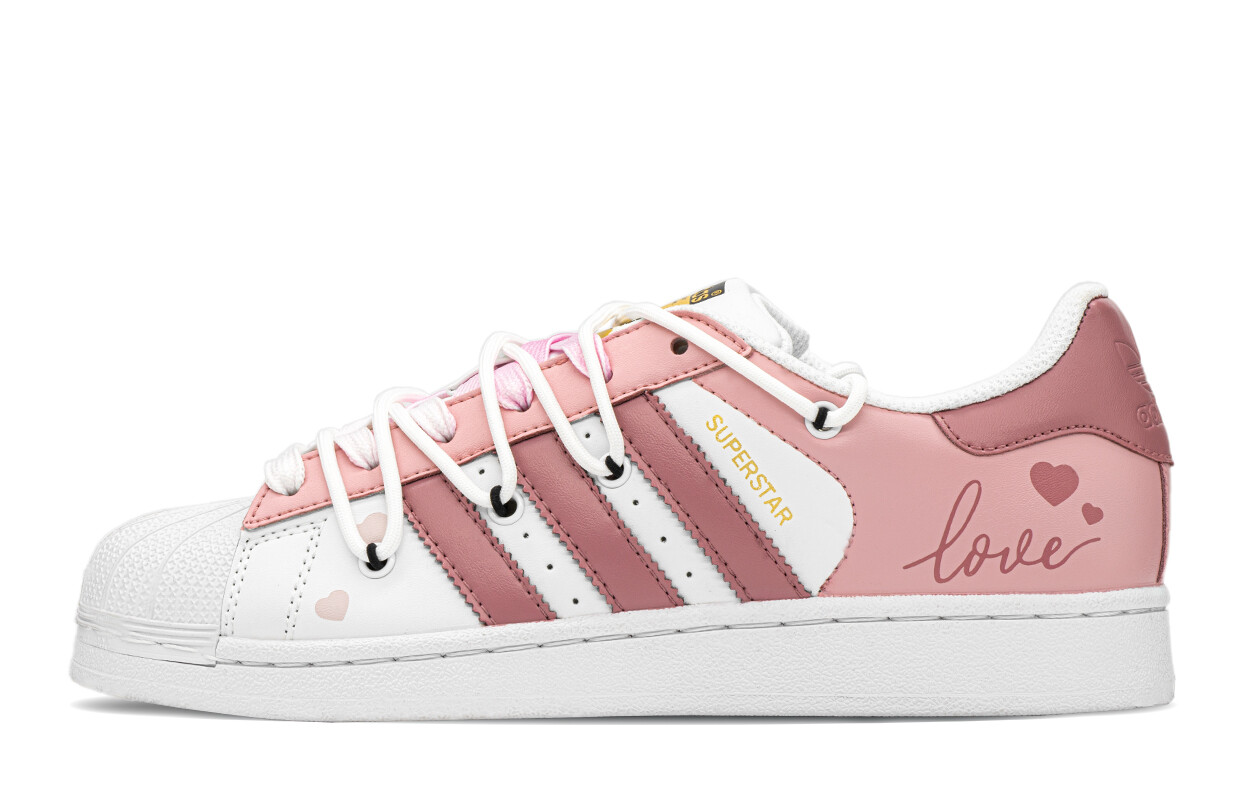 

Кроссовки для скейтбординга Superstar Series Unisex Low-top White/розовый Adidas Originals