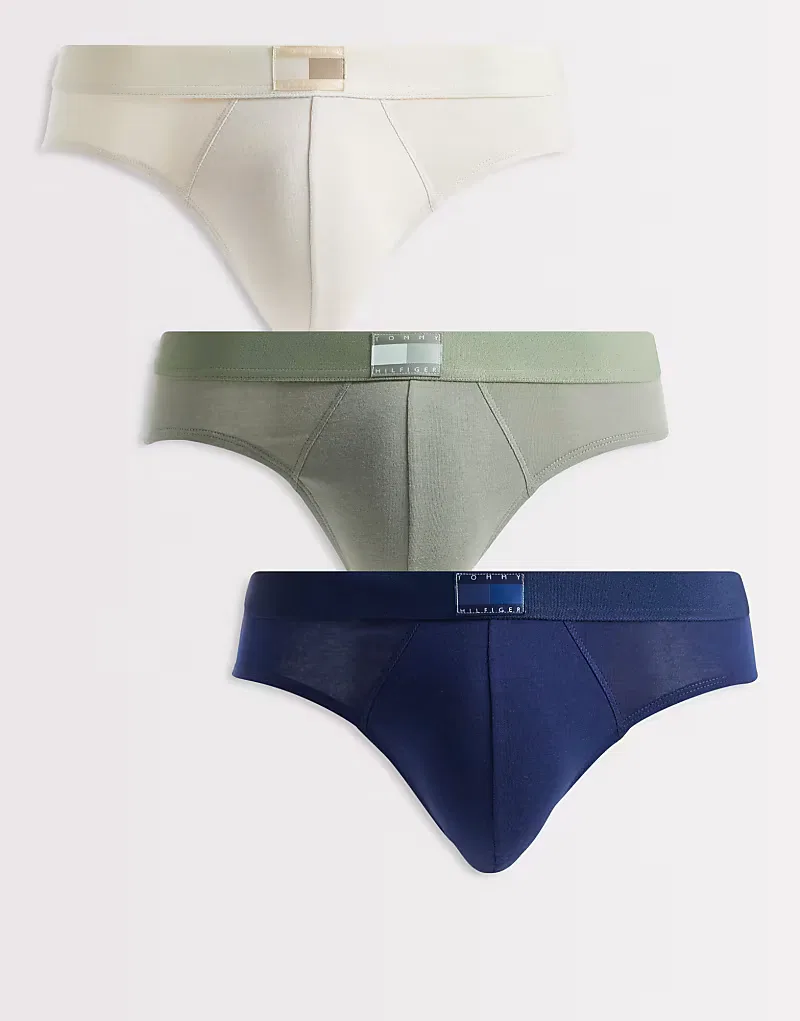 Трусы Heritage 3 шт Tommy Hilfiger, Utl Sge/Ptch Blu/Nws