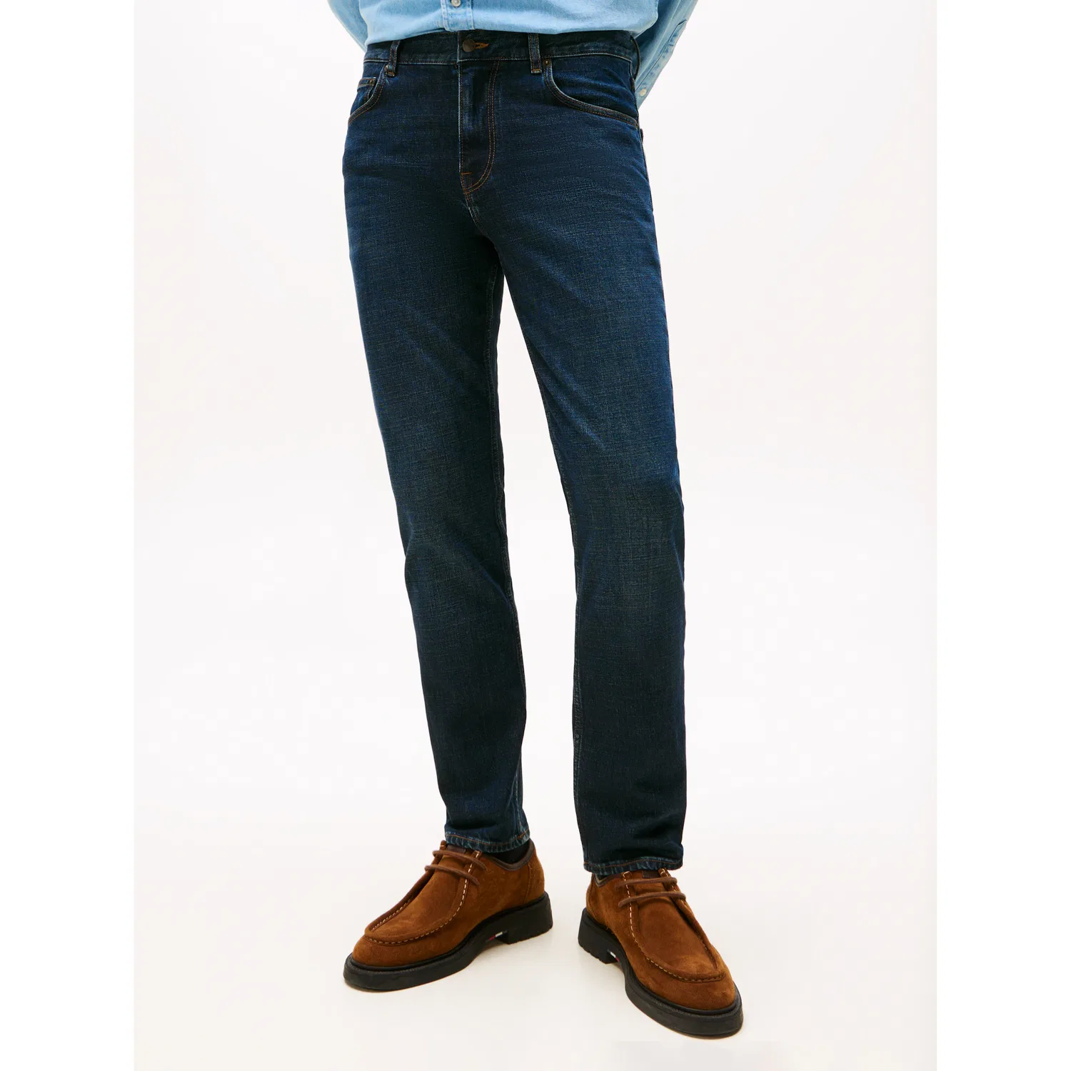Мужские прямые джинсы DENTON Slim Straight Fit Tommy Hilfiger, Blacker Blue