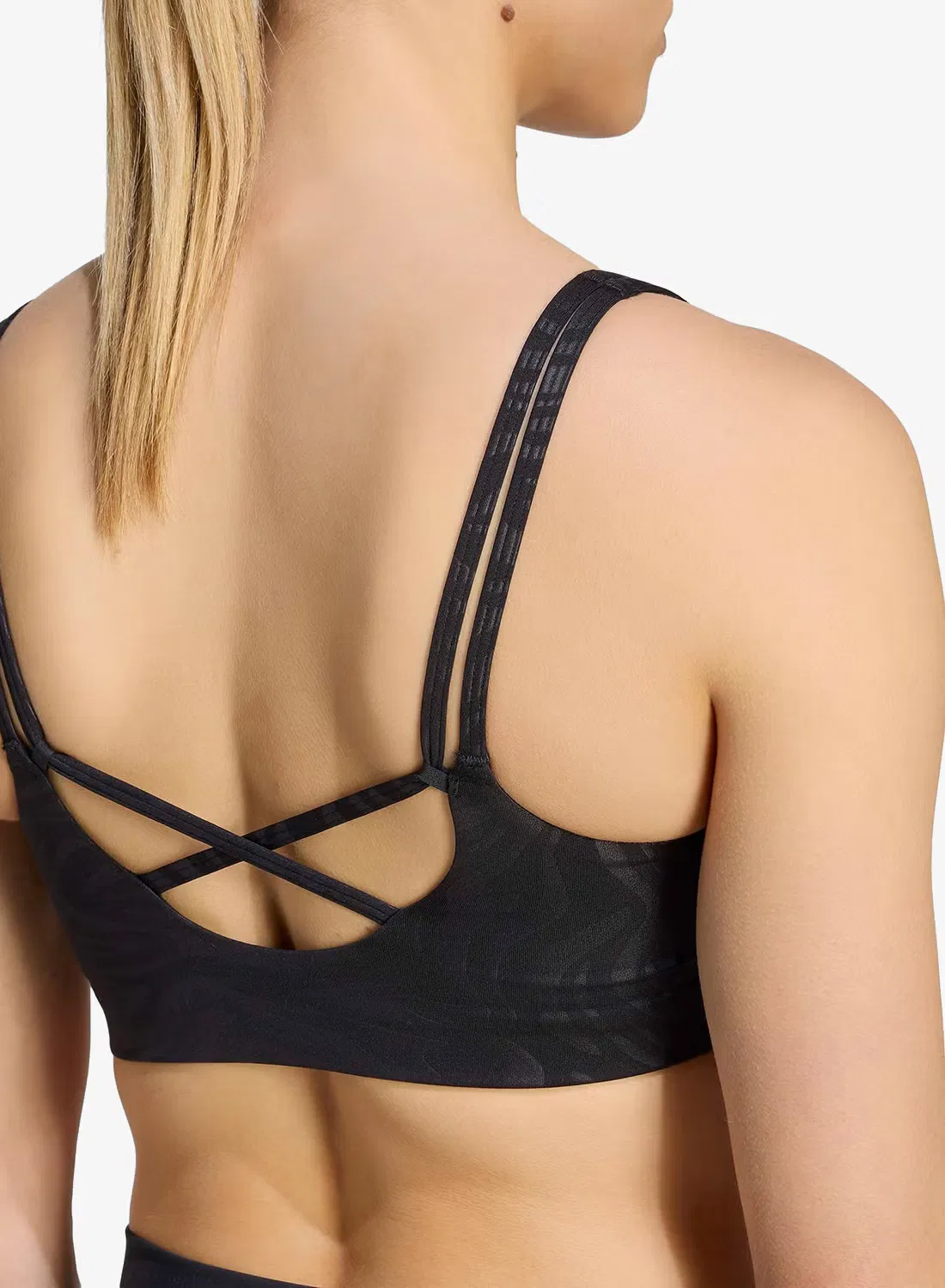 Бюстгальтер для спорта с принтом All Me Essentials Graphic Adidas, черный — фото 4