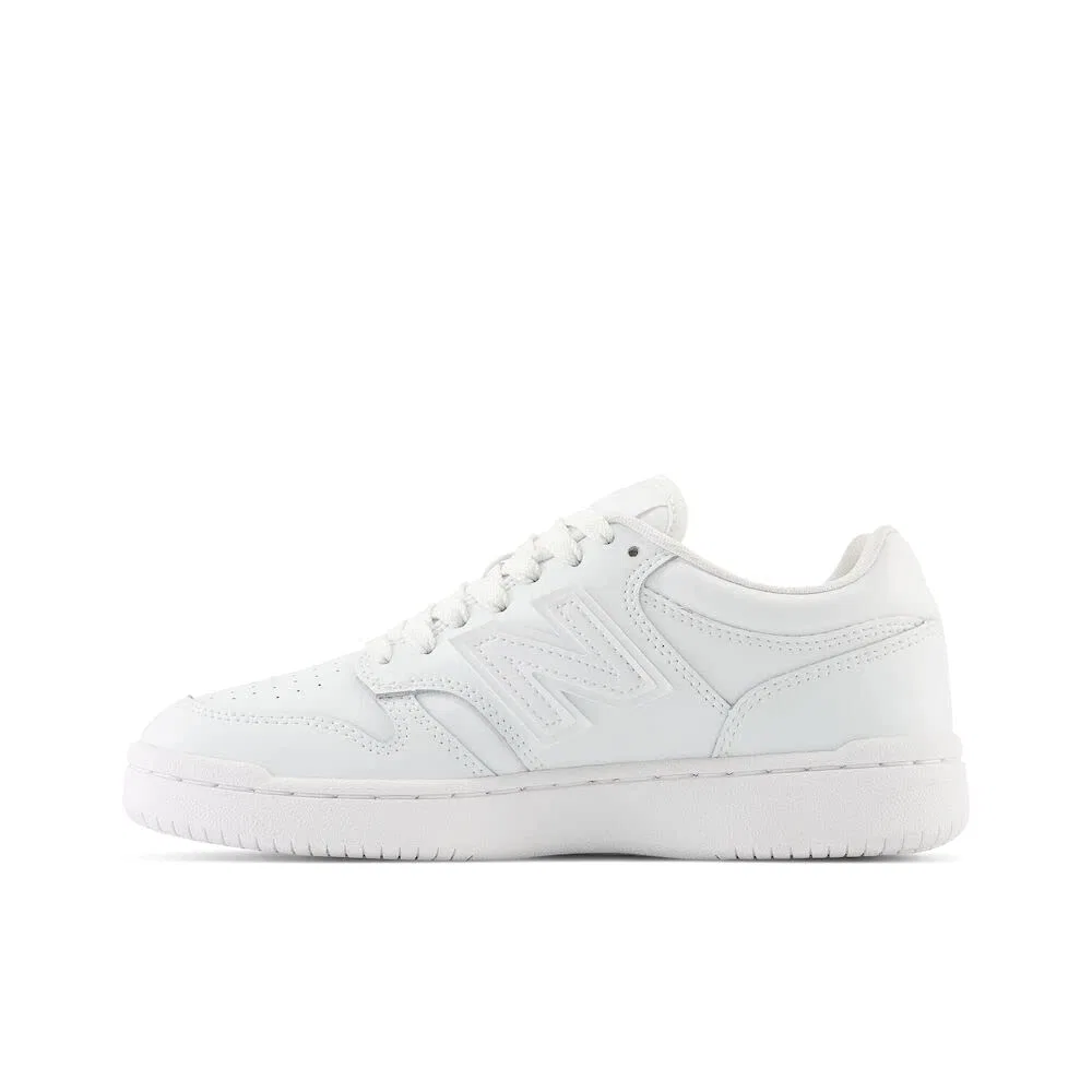 Детские кроссовки для мальчиков с принтом 480 Cm New Balance, White Synthetic Leather — фото 2