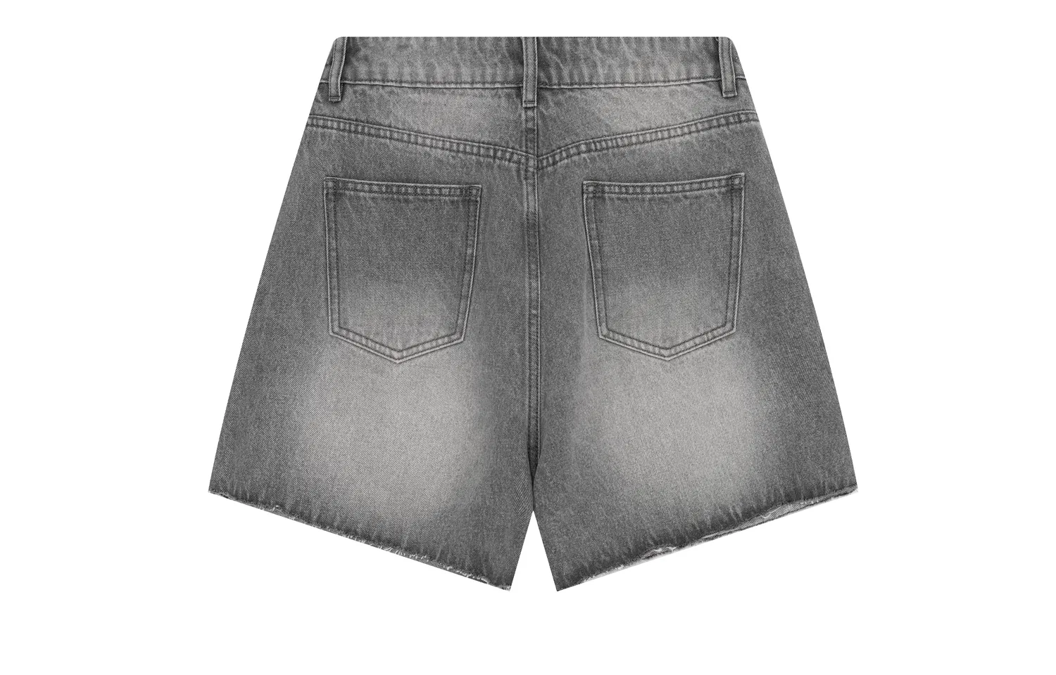Детские джинсовые шорты среднего кроя F426, Gray — фото 3