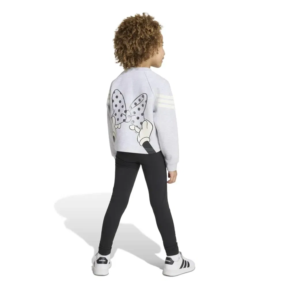 Детский спортивный комплект с принтом Minnie Mouse Adidas Disney Minnie Mouse Jogger LG set, Black — фото 2