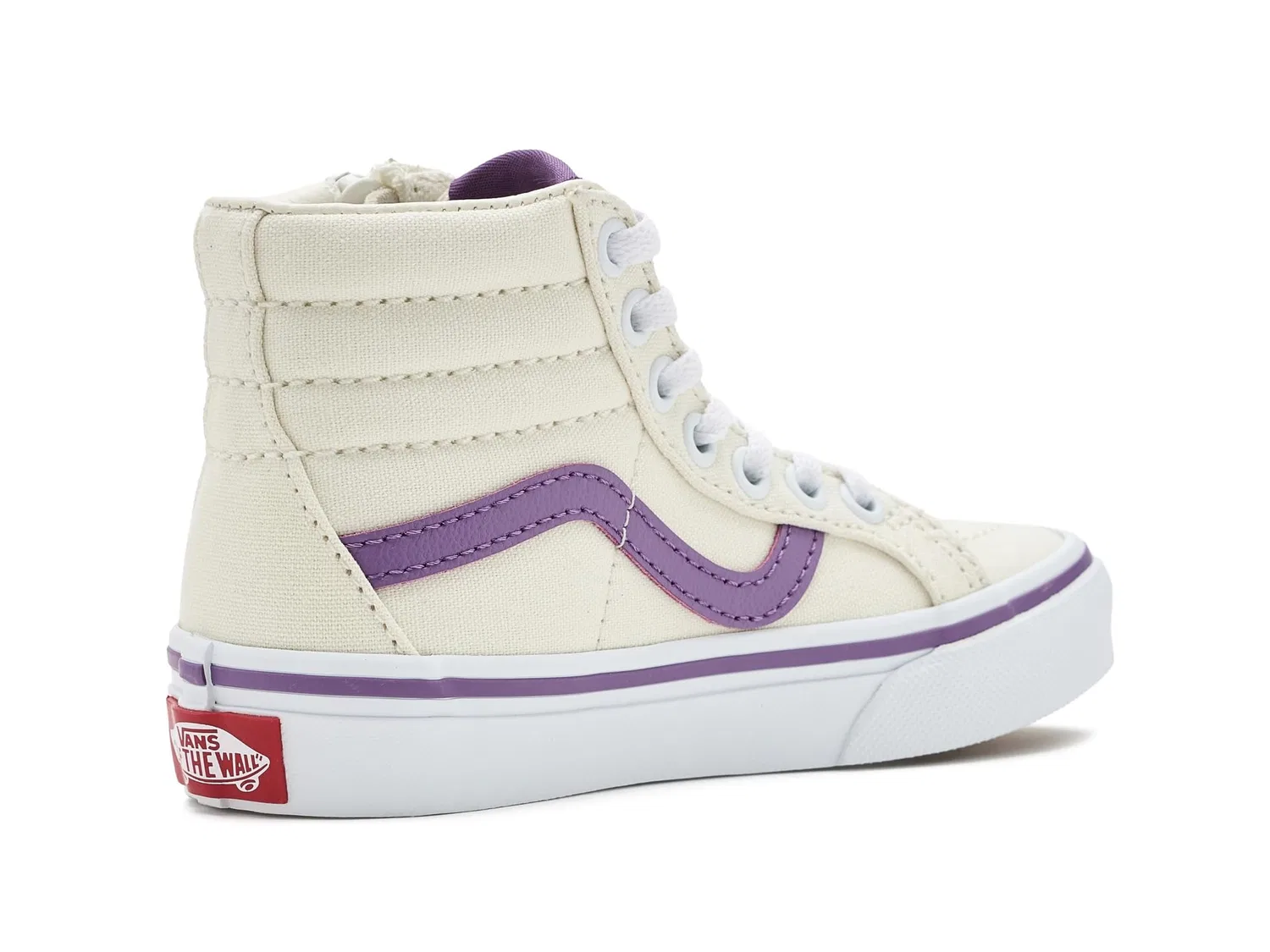Кроссовки Sk8-Hi Reissue Side Zip (для маленьких детей) Vans Kids, Marshmallow — фото 4