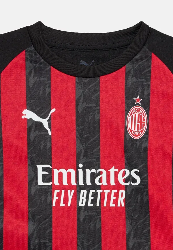 Комплект футболка и шорты Ac Milan Home Minikit Puma Red/Black, черный/красный — фото 4