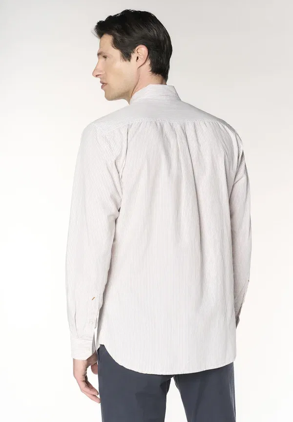 Рубашка хлопковая с льном Shirt U.S. Polo Assn., мультиколорe — фото 3