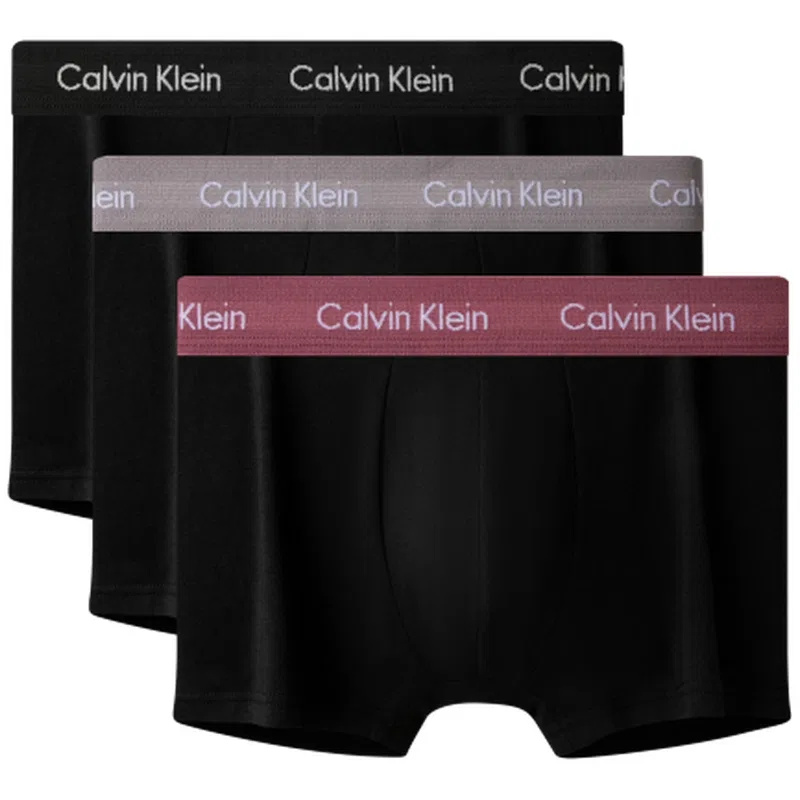 Мужские боксеры-шорты набор 3 штуки Calvin Klein, Space Black/Light Gray/Sky Blue — фото 4