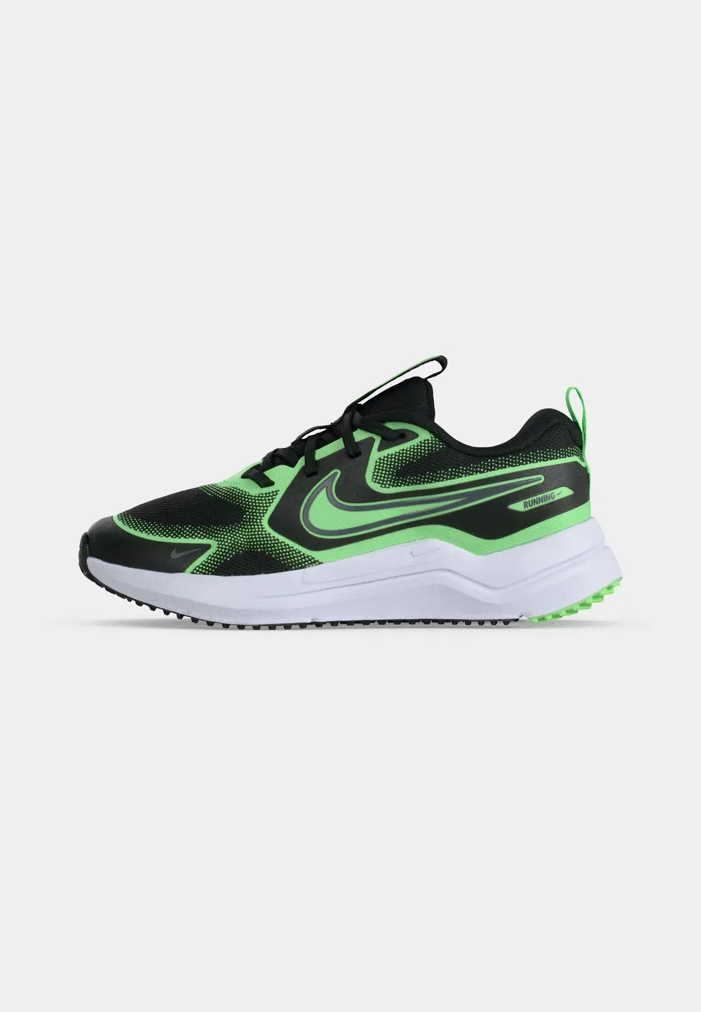 Кроссовки Cosmic Runner унисекс для бега по улицам Nike Performance, Black/Cool Grey/Illusion Green — фото 2