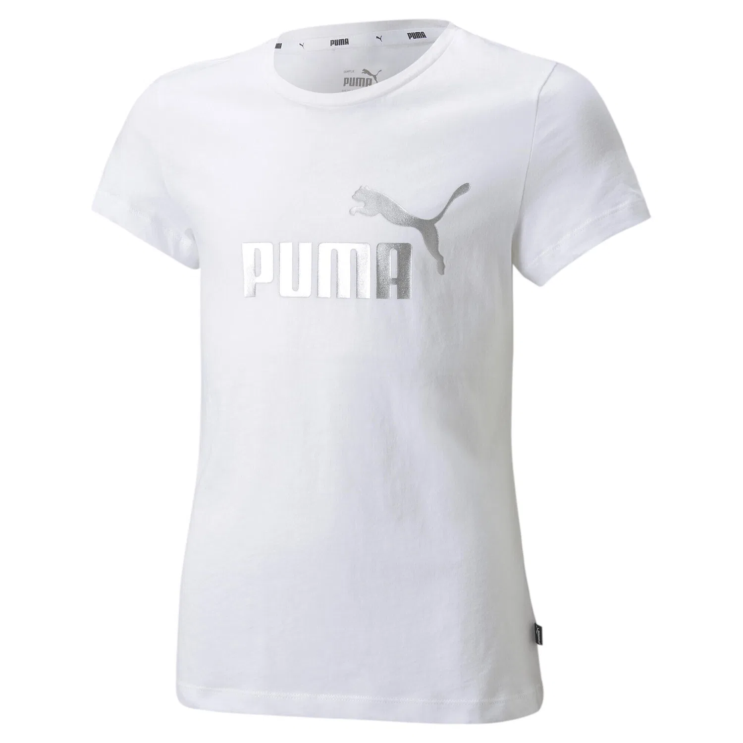 Детская футболка с принтом Essentials+ Logo Puma, White