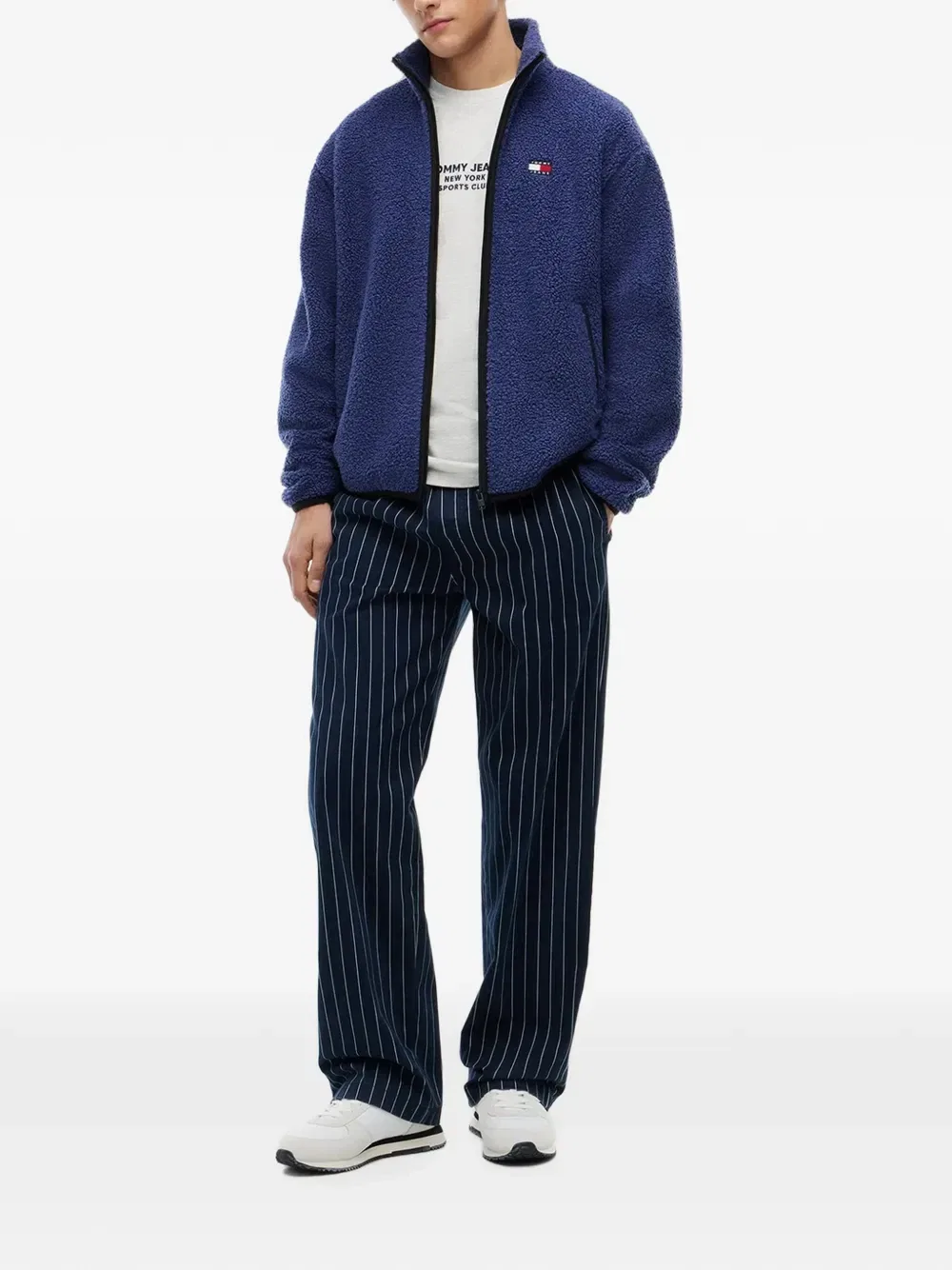Флисовая куртка на молнии Tommy Hilfiger, синий — фото 2