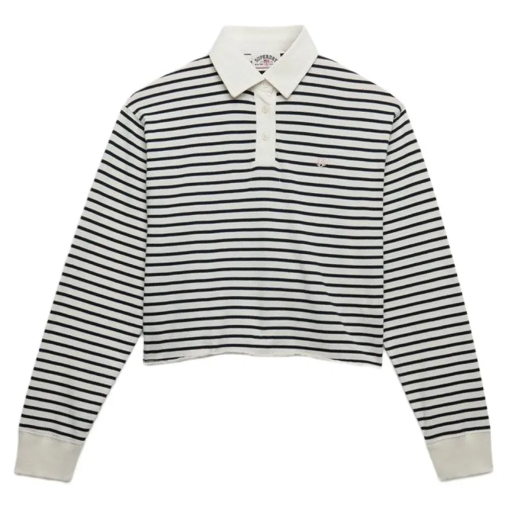 Женский лонгслив с полосками Athletic Essentials Superdry, Beige