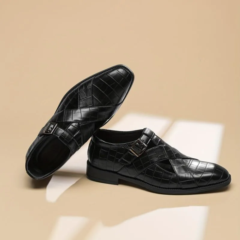 Men's Fashionable Breathable Casual Shoes for Business and Daily use. Rubber Sole. Available in Large Size Fusecottc, черный — фото 4