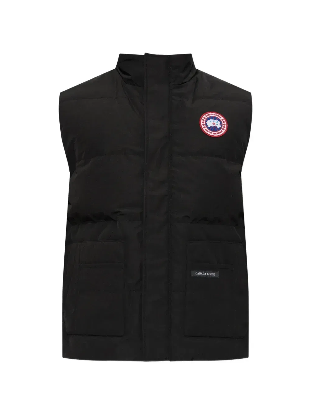 Дутый жилет с нашивкой-логотипом Canada Goose, черный