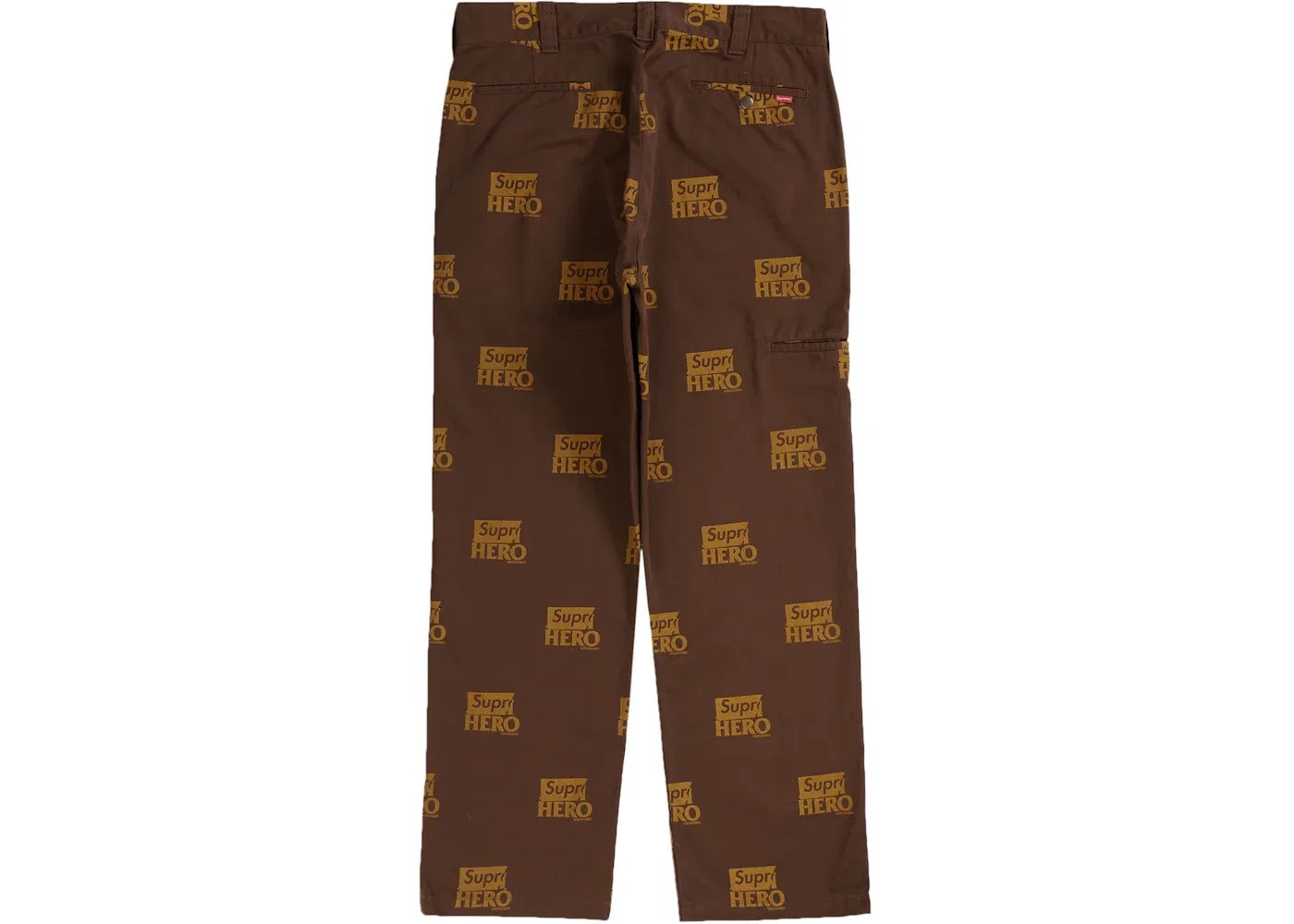 Мужские брюки Supreme Antihiero Work Pant Brown — фото 2