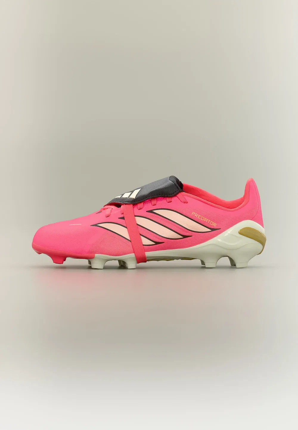 Футбольные бутсы Predator League с откидным язычком, унисекс, для твердого грунта Adidas Performance, Solar Turbo/Thermal Chrome/Core Black