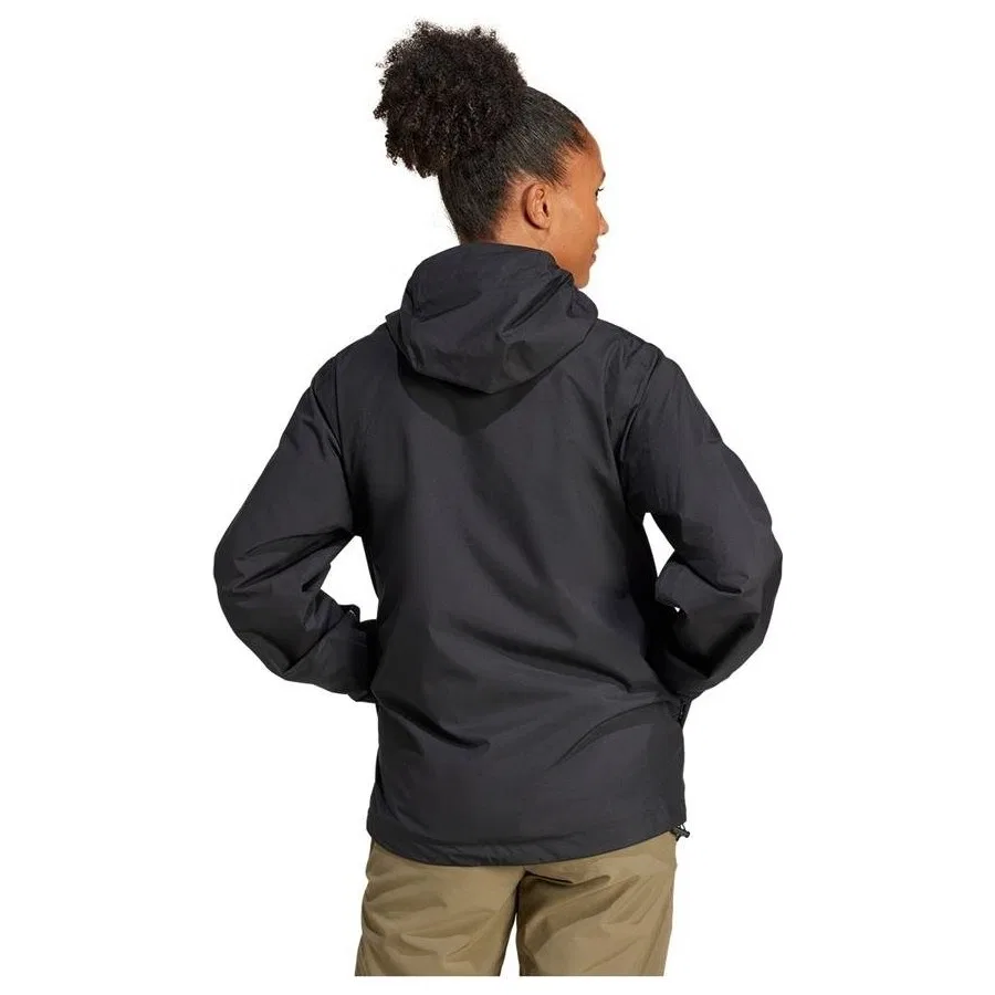 Женский трехслойный дождевик adidas W MT ESS 3IN1 J, Черный — фото 3