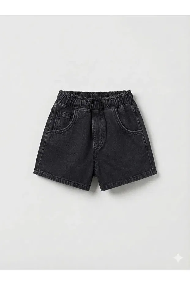 Детские шорты для девочек джинсовые Poalakids, Anthracite Poalakıds — фото 2