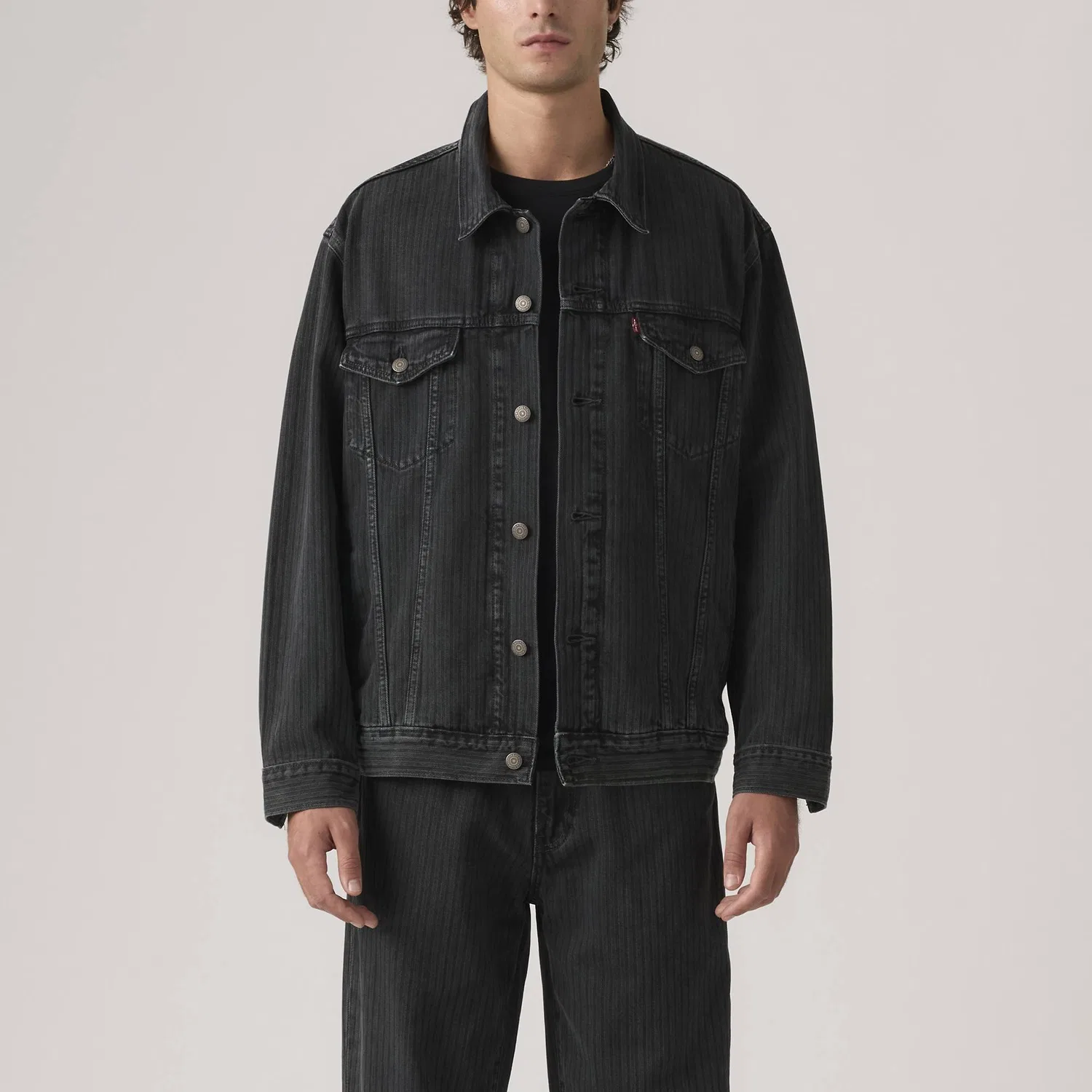 Мужская джинсовая куртка Levis, Black — фото 3