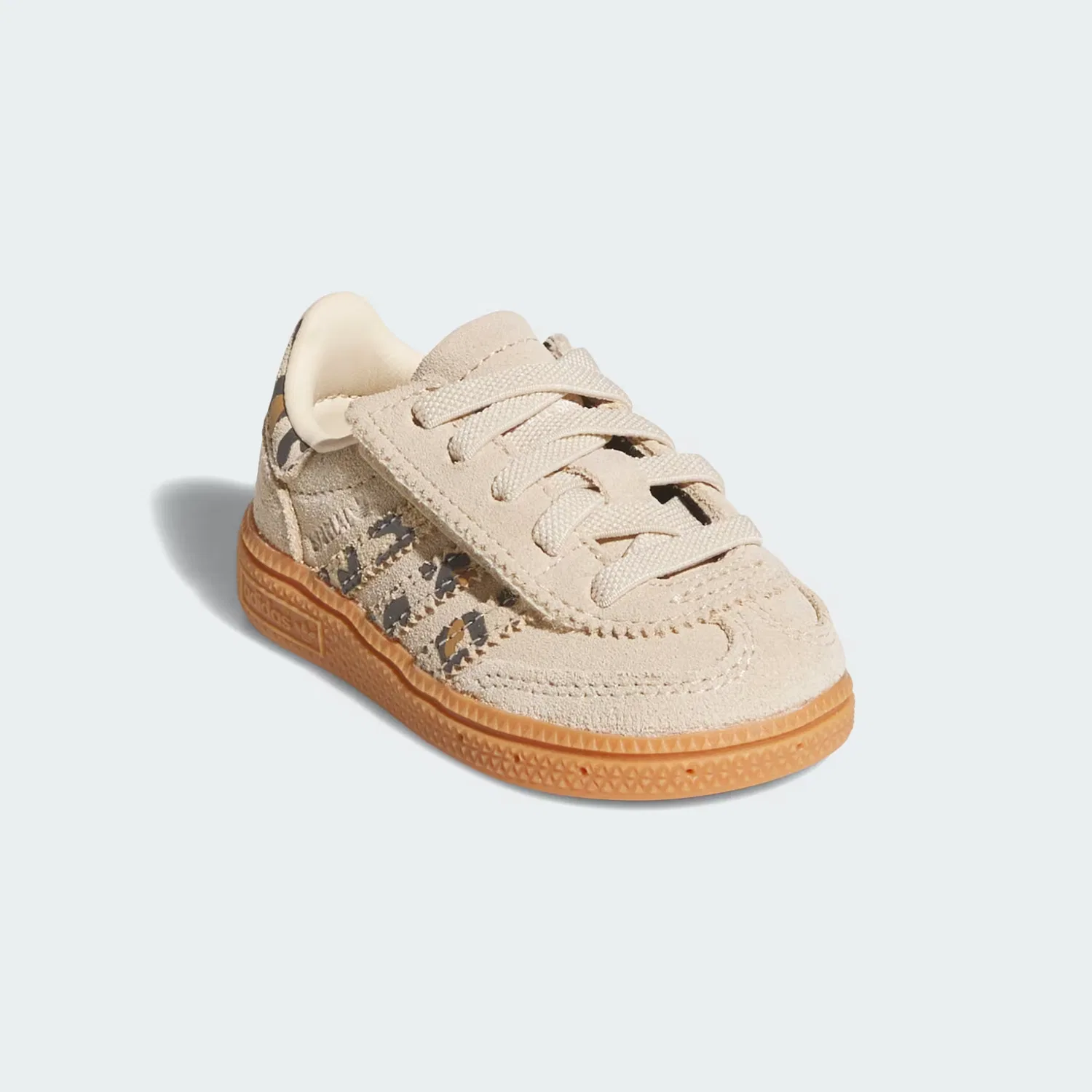 Детские кроссовки на эластичных шнурках Handball Spezial Comfort Closure Adidas Originals, песочный/белый/терракотовый — фото 4