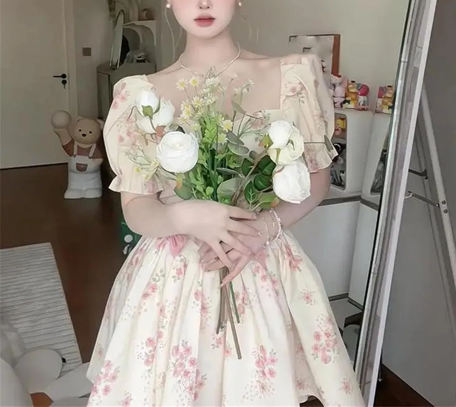 Женское мини-платье с цветочным принтом French Chic Ball Gown, Floral — фото 3