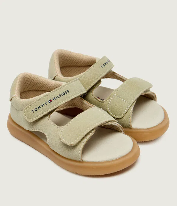 Детские сандалии из искусственной кожи Tommy Hilfiger, бежевый — фото 2