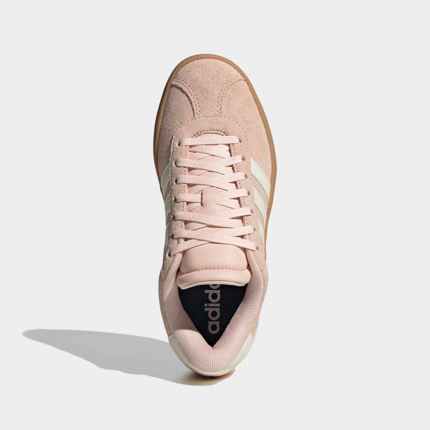 Детские кроссовки на платформе VL Court Bold Adidas Sportswear, Blush Pink/Off White — фото 4