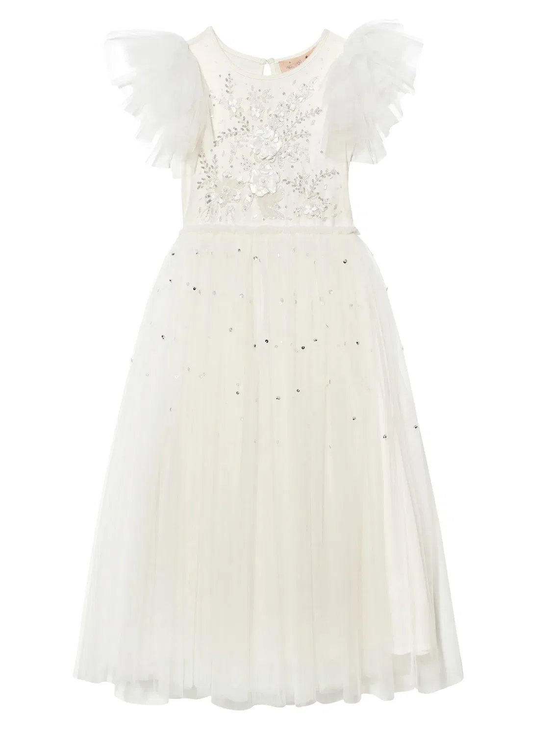 Tutu Du Monde Платье Lilies хлопковое белое