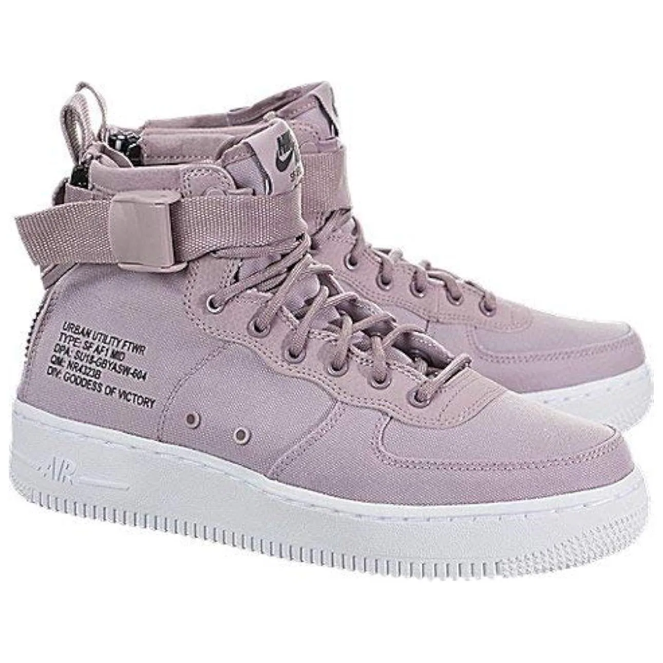 Детские кеды для скейтбординга с принтом Nike SF Air Force 1 Mid Elemental Rose, Black — фото 3