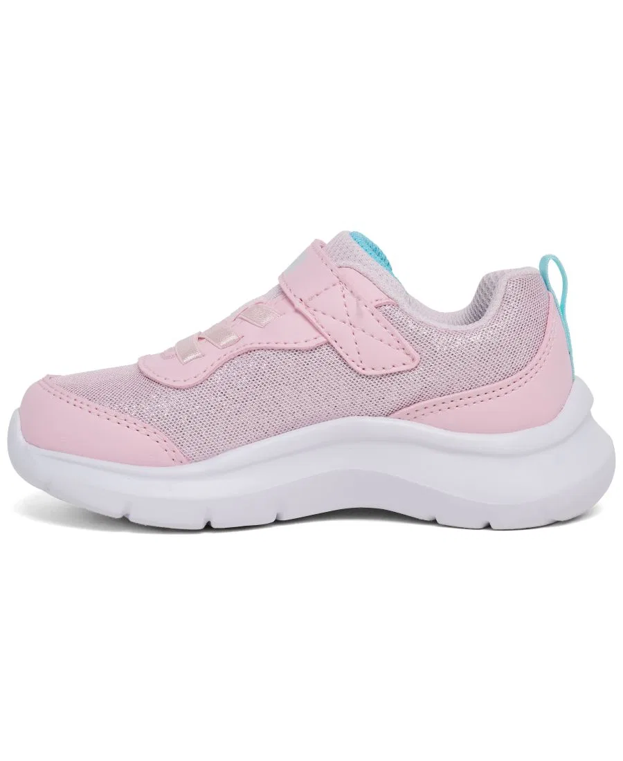 Кроссовки детские с ремешком Sparkling Sister Skechers, Light Pink — фото 2