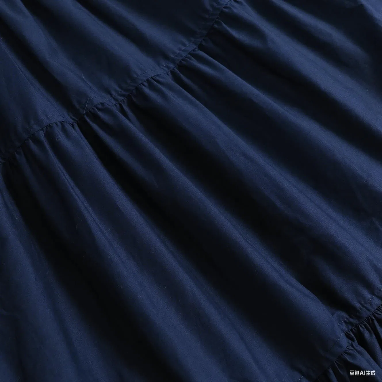 Женское офисное платье макси с воланами, Navy Blue — фото 2